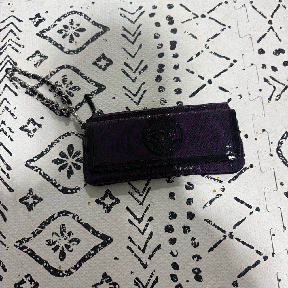 Purple Chain Strap Clutch